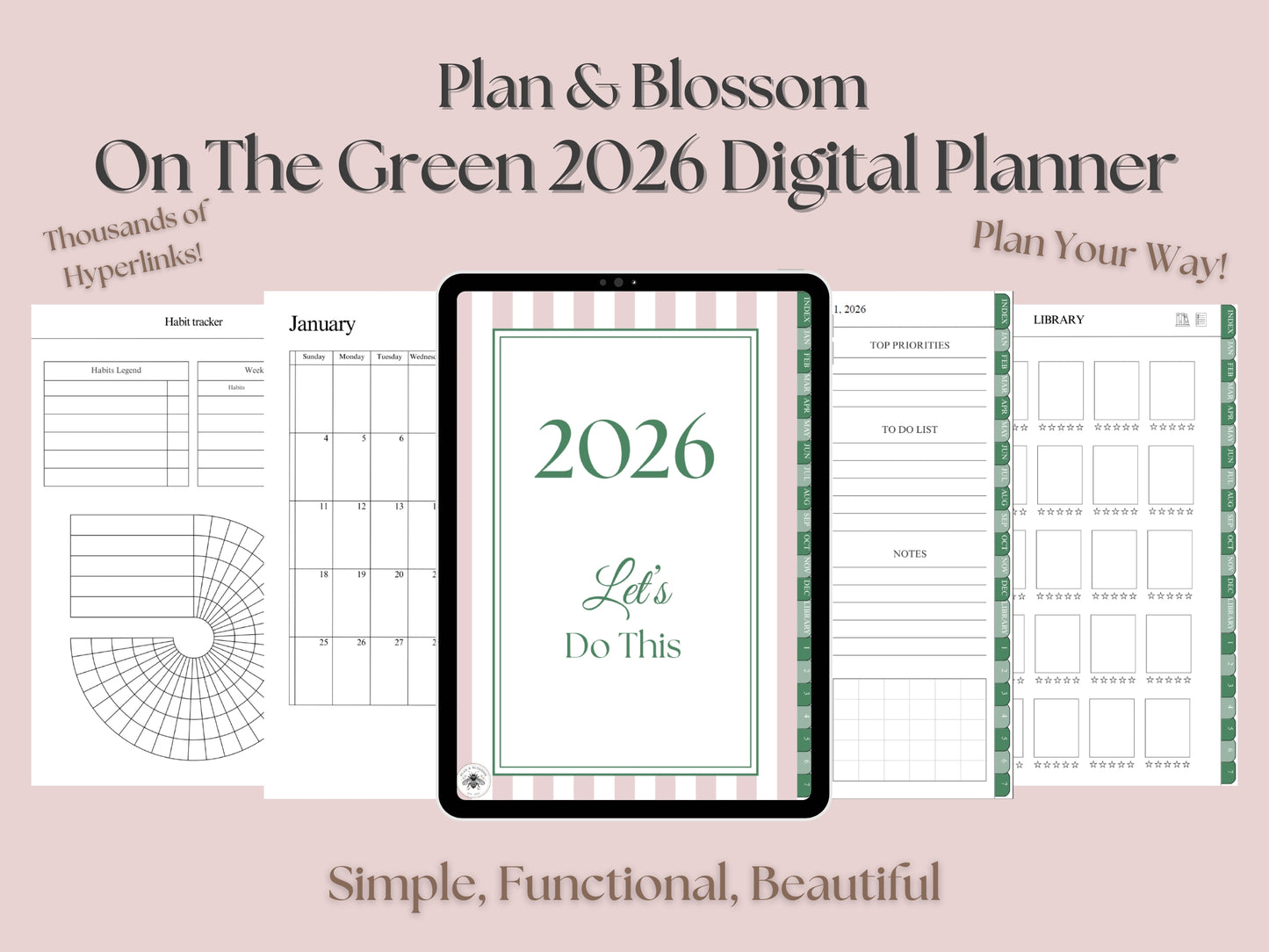 On The Green 2026 Digital Planner