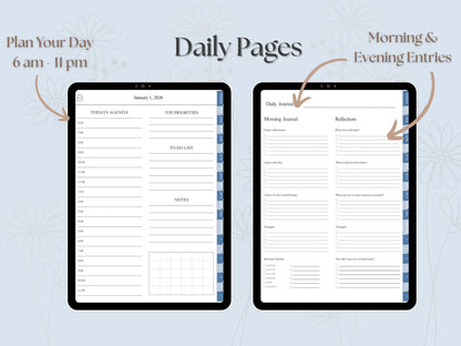 Blue Skies 2026 Digital Planner