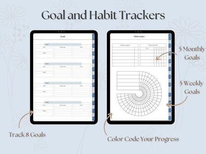 Blue Skies 2026 Digital Planner