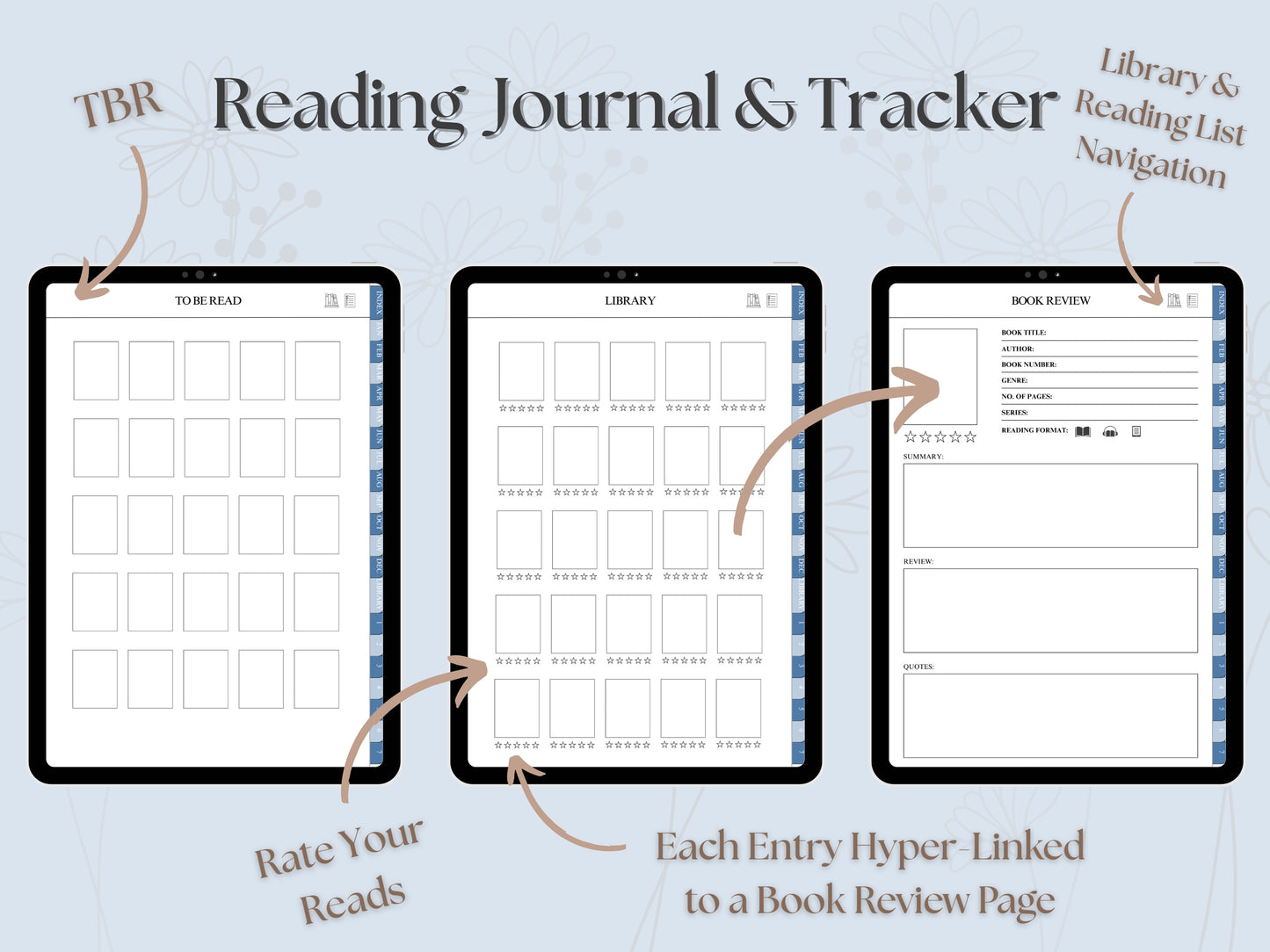 Blue Skies 2026 Digital Planner